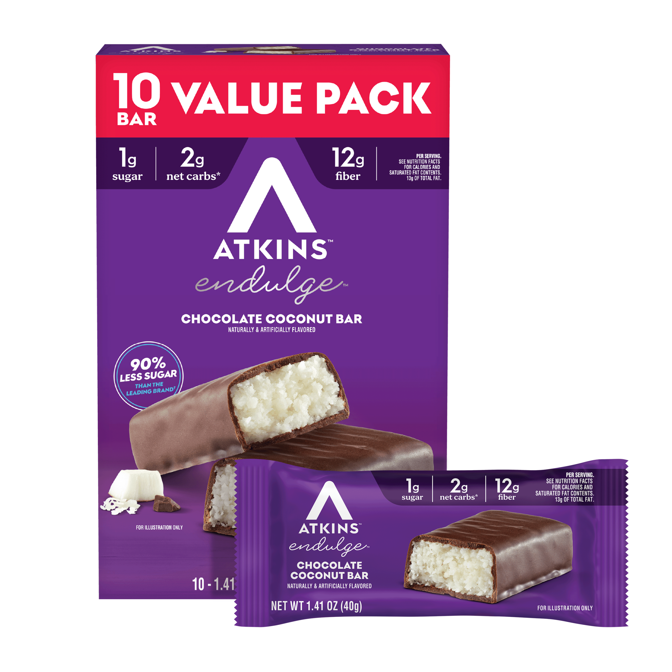 Endulge Chocolate Coconut Bar Value Pack