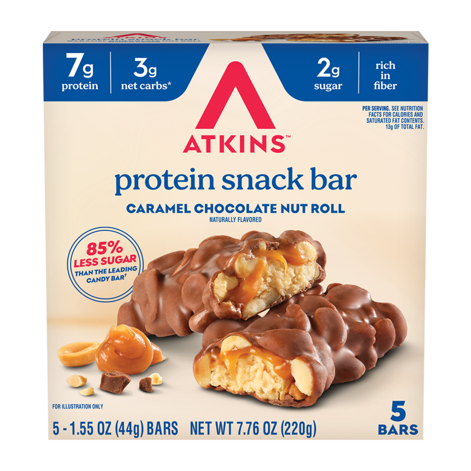 Caramel Chocolate Nut Roll Bar