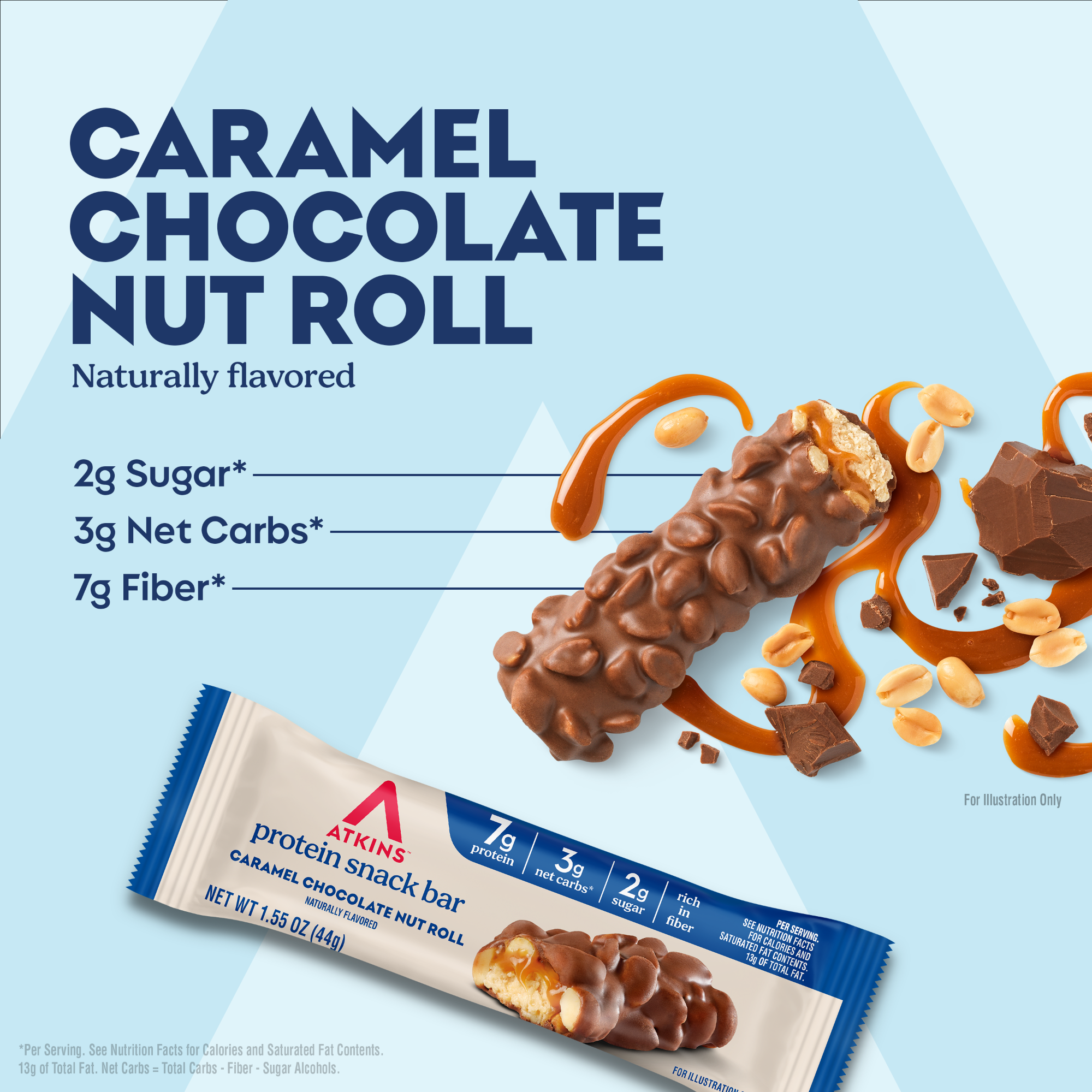 Caramel Chocolate Nut Roll Bar - Image 3