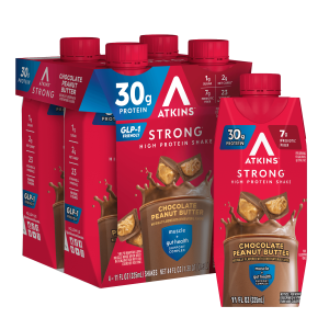 Atkins Strong Chocolate Peanut Butter 30g Protein Shake