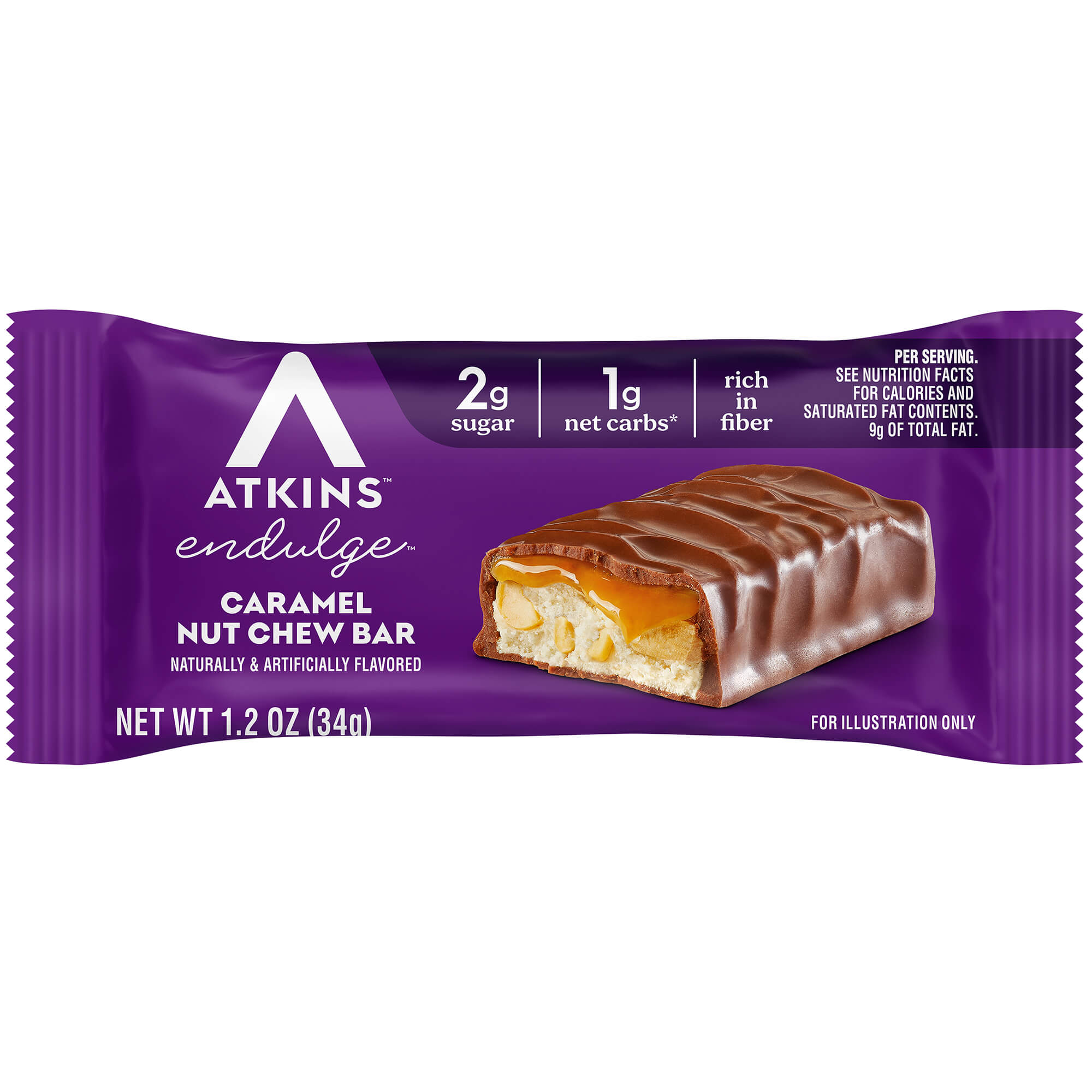 Endulge Caramel Nut Chew Bar - Image 2